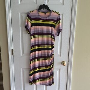 Torrid Multicolor Striped Midi Dress